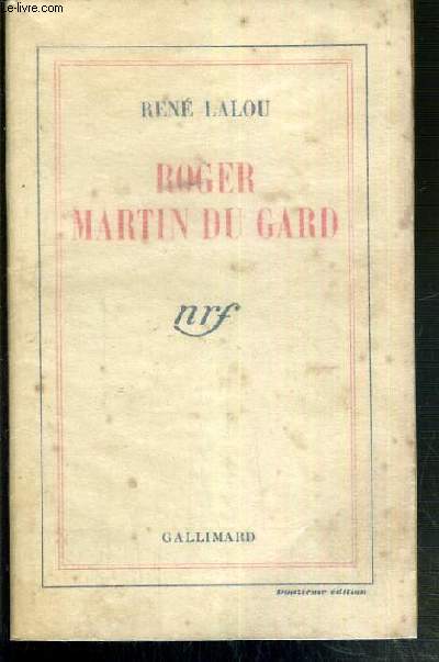 ROGER MARTIN DU GARD - 12eme EDITION