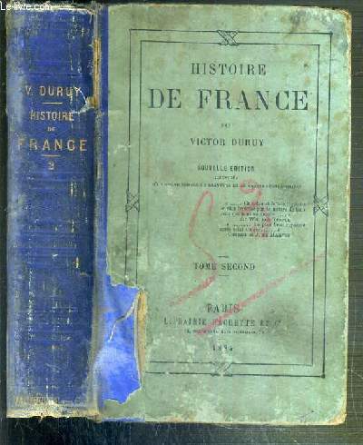 HISTOIRE DE FRANCE - NOUVELLE EDITION - TOME SECOND.