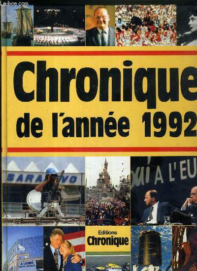 CHRONIQUE DE L'ANNEE 1992