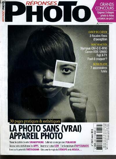 REPONSES PHOTO - N264 S MARS 2014 - LA PHOTO SANS (VRAI) APPAREIL PHOTO.. - des appareils pas commes les autres - des apps vraiment creatives pour smartphone - pour aller plus loin - vos photos  la une - cahier culture...