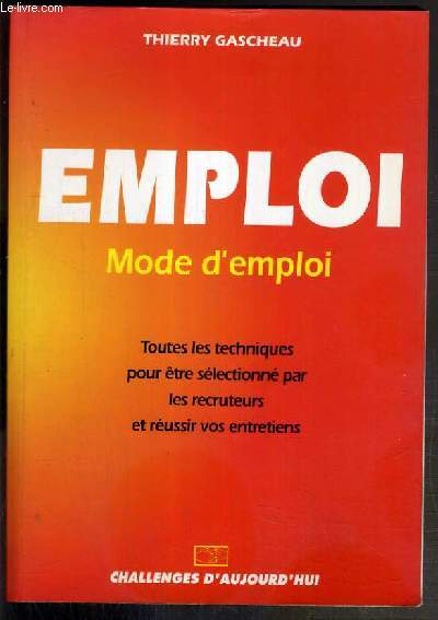 EMPLOI MODE D'EMPLOI