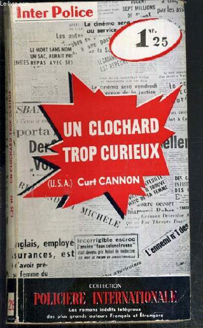 UN CLOCHARD TROP CURIEUX ( I LIKE'EM TOUGH ) / COLLECTION POLICIERE INTERNATIONALE 