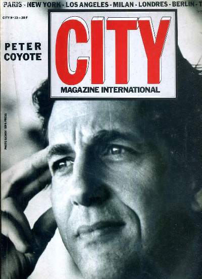 CITY MAGAZINE INTERNATIONAL - N33 - JUIN 87 - PETER COYOTE - UMBERT ECO - SHANGHAI - ILES GRECQUES - AMSTERDAM - la baisse du dollar attire les etrangers  Los Angeles - une nouvelle architecture  Battery Park City, Stephen Spender: un portrait..