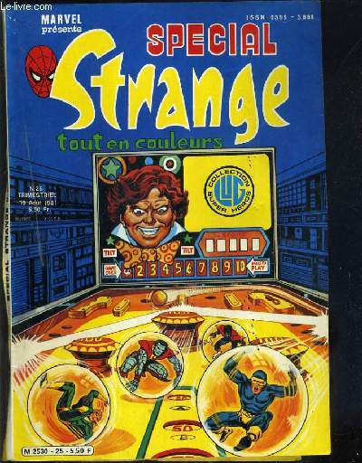SPECIAL STRANGE TOUT EN COULEURS - N 25 - les x-men, l'araigne, la chose
