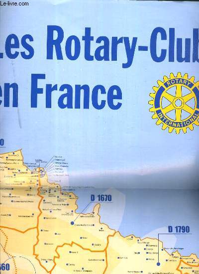 1 CARTE COULEUR - LES ROTARY-CLUBS DE FRANCE - CARTE EN DATE DU 1er MAI 2002