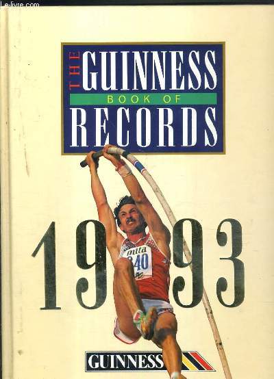 THE GUINNESS BOOK OF RECORDS - 1993 - TEXTE EXCLUSIVEMENT EN ANGLAIS