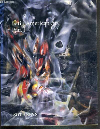 CATALOGUE DE VENTE AUX ENCHERES - LATIN AMERICAN ART, PART I - TUESDAY, NOVEMBER 21, 1995