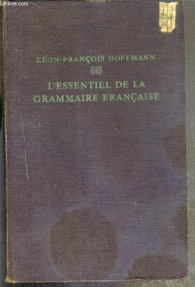 L'ESSENTIEL DE LA GRAMMAIRE FRANCAISE