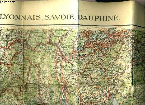 1 CARTE TARIDE - ROUTIER N14 - LYONNAIS, SAVOIE, DAUPHINE - ECHELLE 1: 250 000e