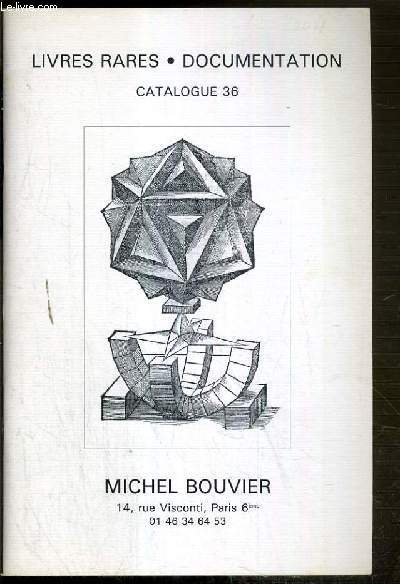 CATALOGUE - MICHEL BOUVIER - N°36