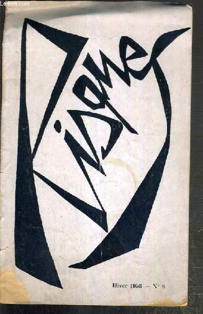 RISQUES - N8 - HIVER 1953 - mardi gras, mondanits, l'interrogatoire, poeme, le pain des pauvres, etre seul, poeme, histoire de Rene, poeme, l'Homme...