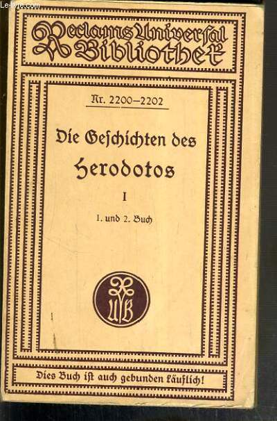 DIE GESCHICHTEN DES HERODOTOS