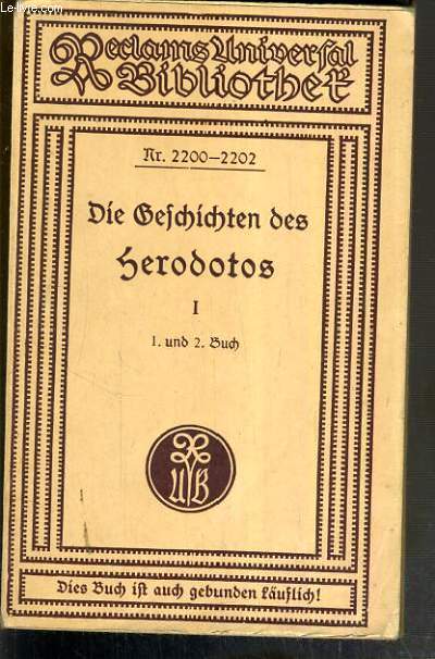 DIE GESCHICHTEN DES HERODOTOS