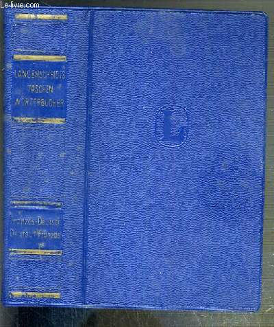 LANGENSCHEIDT - DICTIONNAIRE DE POCHE DES LANGUES FRANCAISE ET ALLEMANDE - 1ere PARTIE: FRANCAIS-ALLEMANDE + 2eme PARTIE: ALLEMAND-FRANCAIS.