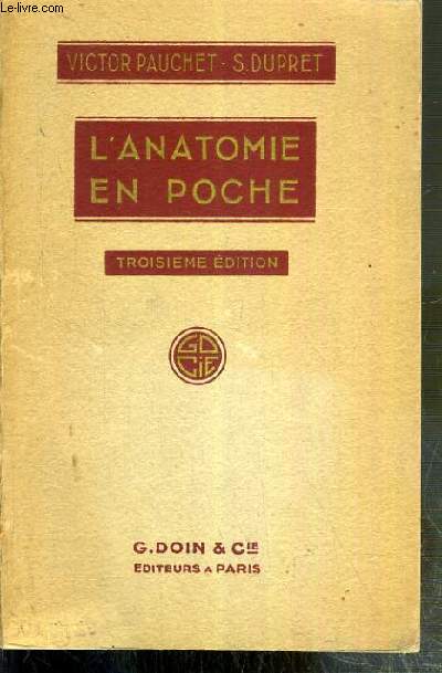 L'ANATOMIE DE POCHE - 3eme EDITION.