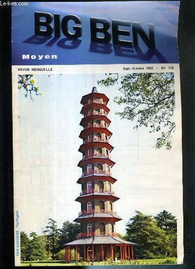 BIG BEN MOYEN - N 176 - SEPTEMBRE-OCTOBRE 1982 - TEXTE EXCLUSIVEMENT EN ANGLAIS