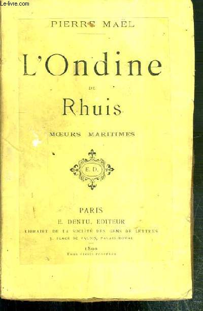 L'ONDINE DE RHUIS - MOEURS MARITIMES