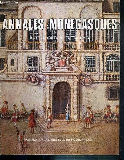 ANNALES MONEGASQUES - REVUE D'HISTOIRE DE MONACO - N1 - 1977