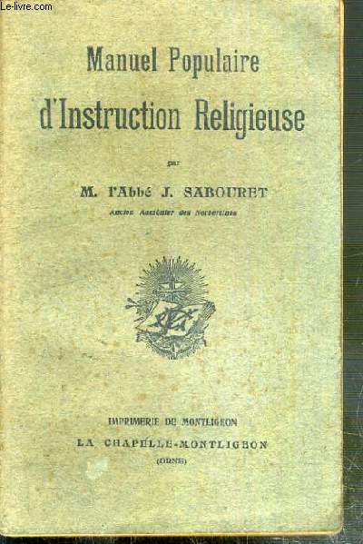 MANUEL POPULAIRE D'INSTRUCTION RELIGIEUSE