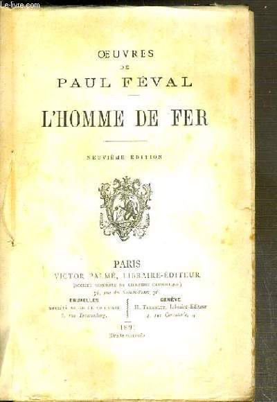 L'HOMME DE FER / OEUVRES NOUVELLES DE PAUL FEVAL
