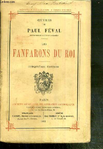 FANFARONS DU ROI / OEUVRES NOUVELLES DE PAUL FEVAL