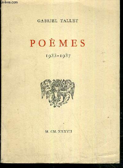 POEMES 1933-1937