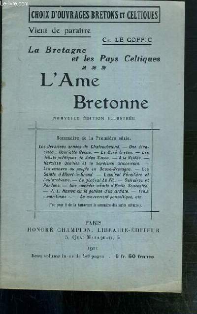 L'AME BRETONNE - LA BRETAGNE ET LES PAYS CELTIQUES - FASCICULE.