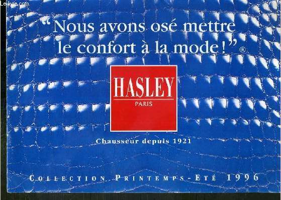 CATALOGUE - HASLEY PARIS - CHASSEURS DEPUIS 1921 - COLLECTION PRINTEMPS-ETE 1996