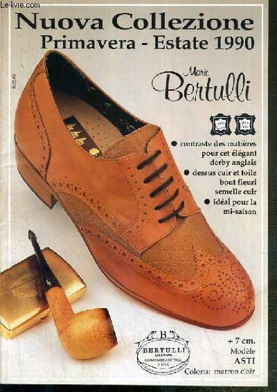 CATALOGUE - MARIO BERTULLI - NUOVA COLLEZIONE PRIMAVERA - ESTATE 1990
