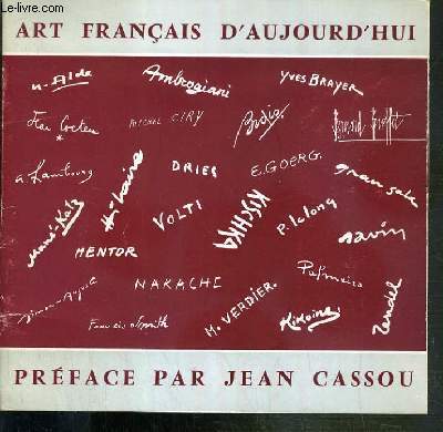 ART FRANCAIS D'AUJOURD'HUI