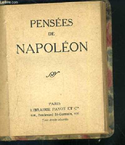 PENSEES DE NAPOLEON