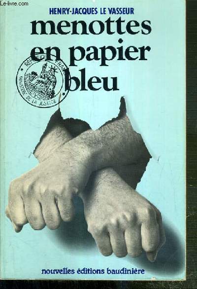 MENOTTES EN PAPIER BLEU