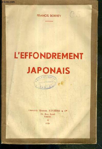 L'EFFONDREMENT JAPONAIS