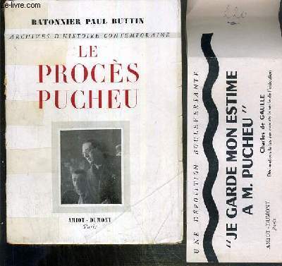 LE PROCES PUCHEU - ARCHIVES D'HISTOIRE CONTEMPORAINE