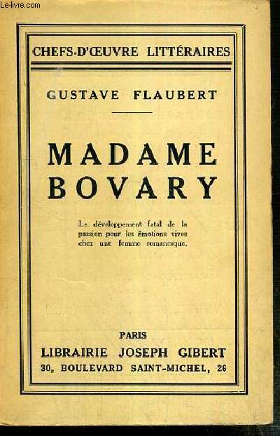 MADAME BOVARY / COLLECTION CHEFS-D'OEUVRE LITTERAIRES