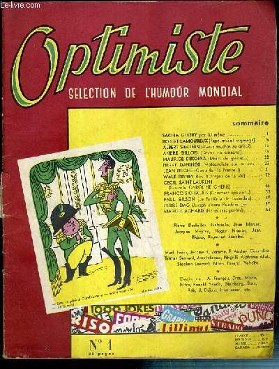 OPTIMISTE - N1 - SELECTION DE L'HUMOUR MONDIAL