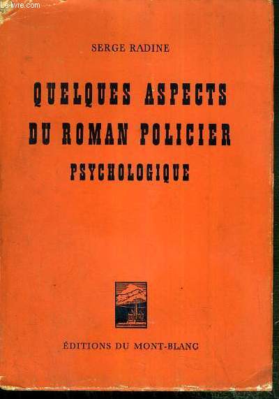 QUELQUES ASPECTS DU ROMAN POLICIER PSYCHOLOGIQUE