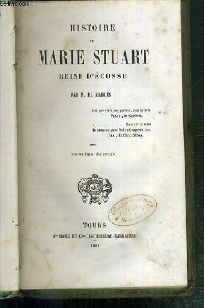 HISTOIRE DE MARIE STUART - 8eme EDITION