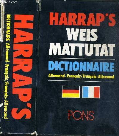 HARRAP'S - WEIS MATTUTAT - DICTIONNAIRE ALLEMAND-FRANCAIS / FRANCAIS-ALLEMAND.