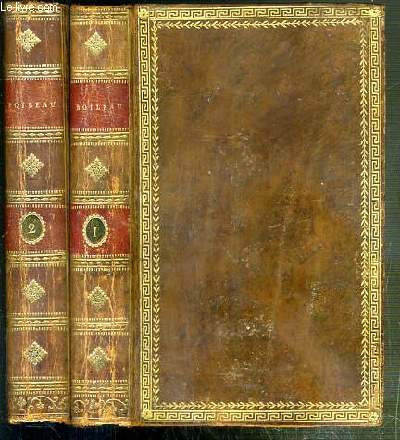 OEUVRES DE BOILEAU DESPREAUX - 2 TOMES - 1 + 2 - EDITION STEREOTYPE