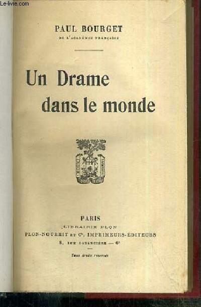 UN DRAME DANS LE MONDE