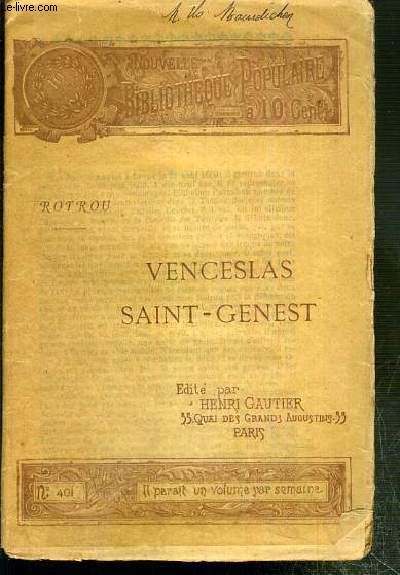 VENCESLAS SAINT-GENEST - NOUVELLE BIBLIOTHEQUE POPULAIRE N401
