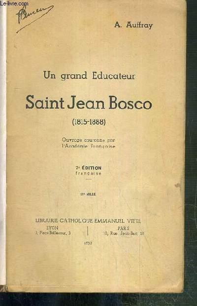 SAINT JEAN BOSCO (1815-1888) - 7eme EDITION.