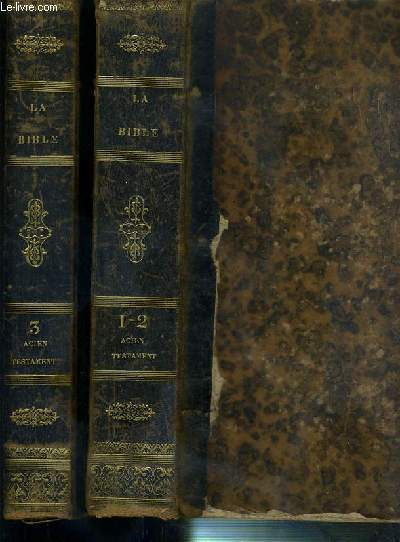 LA BIBLE - 3 TOMES EN 2 VOLUMES - TOMES.1-2 + TOME.3 - ANCIEN TESTAMENT - NOUVELLE EDITION - 5 photos disponibles.