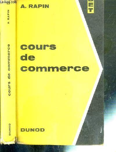 COURS DE COMMERCE / BIBLIOTHEQUE DE L'ENSEIGNEMENT TECHNIQUE. / 10e EDITION.