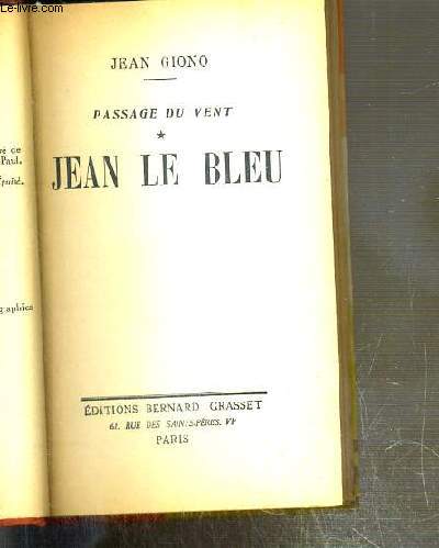 JEAN LE BLEU - PASSAGE DU VENT TOME 1