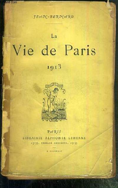 LA VIE DE PARIS 1913