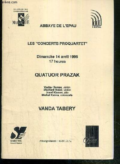 PROGRAMME - ABBAYE DE L'EPAU - LES 