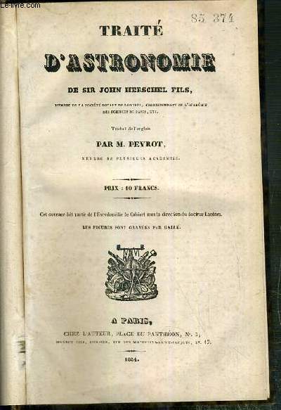 TRAITE D'ASTRONOMIE