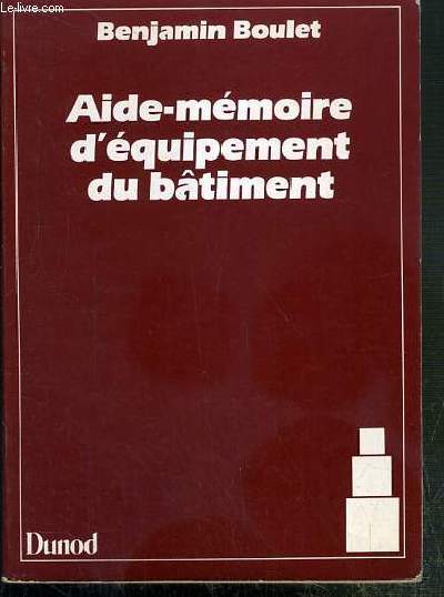 AIDE-MEMOIRE D'EQUIPEMENT DU BATIMENT